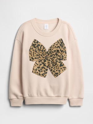 Gap Kız Bebek Pembe Oversized Grafik Sweatshirt