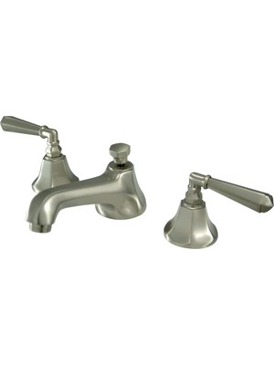 Mey İthalat Kingston Brass KS4468HL Metropolitan 20 cm Yaygın Tuvalet Musluğu, Saten Nikel
