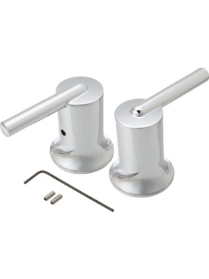 Mey İthalat Delta Faucet H659 Trinsic, Iki Metal Kol Kolu Kiti-Roma Küveti, Krom, 8,1 x 9,4 x 17,5 cm