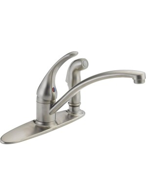 Mey İthalat Delta Faucet B3310LF-SS, Paslanmaz, Küçük