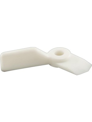Mey İthalat Prime-Line L 5851 Vidalı Ekran Düğmeleri, Beyaz Plastik (8'li Paket)