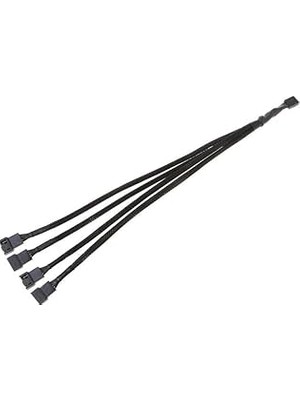 Mey İthalat 4 Pin Fan Çoklayıcı Y Pwm Çoklayıcı Splitter Kablosu 4 Port
