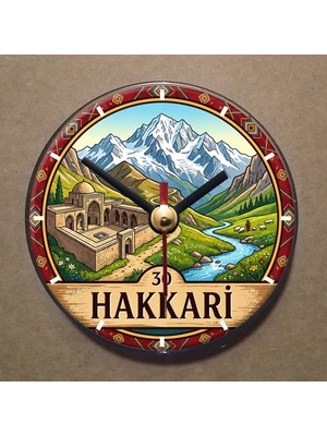 Bsb Hakkari Magnet Saat Buzdolabı Saati Duvar Saati 10,5cm MS1128