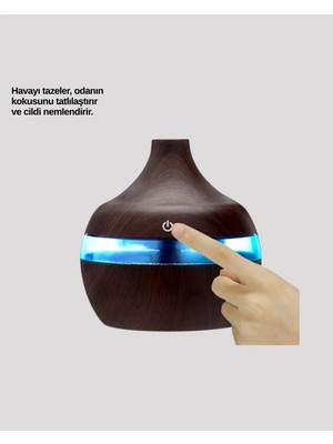 ALK Aromaterapi Uyumlu 300 ml LED Işıklı Oda Kokusu Difüzörü