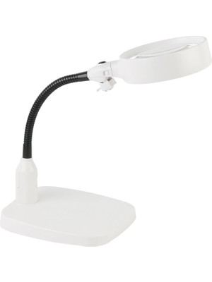ALK Masaüstü 10X LED Işıklı Büyüteç Okuma El Sanatları Onarım Büyüteç 7765