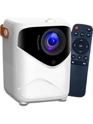 ALK Projeksiyon Ev Sineması Bluetooth 4K Hd Kaliteli Görüntü Kumandalı