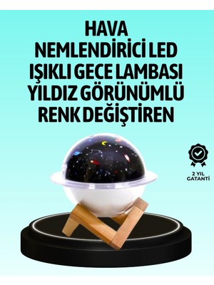 ALK USB ile Çalışan Projektörlü Aromaterapi Nemlendirici Masaüstü Kullanım Için Uygun