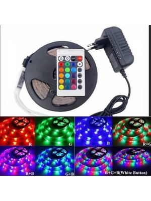 ALK 3 Çipli Rgb Iç Mekan Şerit LED 5 Metre