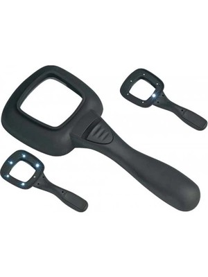 ALK 6 Ledli ve Mor Işıklı Büyüteç 60MM