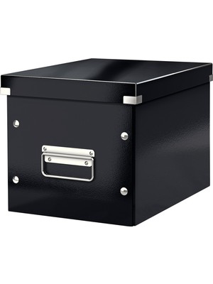1001 & Store Orta Boy Küp Saklama Kutusu 61090095, Siyah, Metal Kulplu, 260X240X260 mm