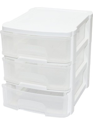 Go İthalat Tonton - No:0 Çekmece 3 Katlı 17.5X14.4X16.9CM (5477)