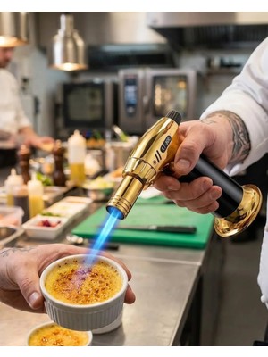 Palmira Demir Torch Pürmüz Çakmak Gaz Dolumlu Mutfak Kamp Çok Amaçlı