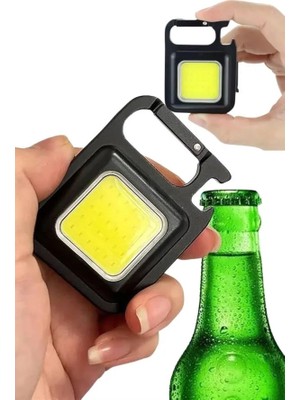 Palmira Demir Işıldak USB Şarjlı Cep El Feneri Taşınabilir Mini LED Işık Çok Fonksiyonlu