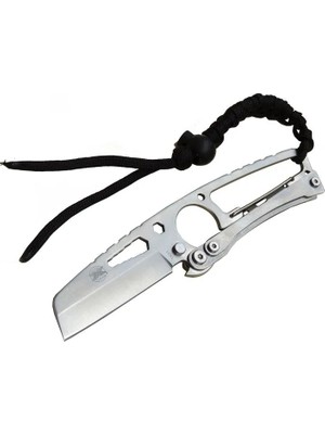 ALK Gear Hit Cutter TX01 Outdoor Kamp Bıçağı Metal 19 cm - Ipli Sap, Kılıflı