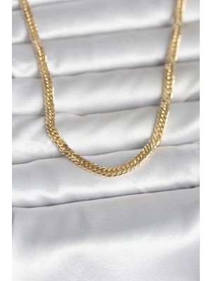 Northcity 45 cm Zincir Kolye - 1. Sınıf 14K Gold Kaplama, Doğru ve Özenli Kullanımda Kararmaz