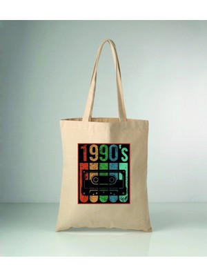 Empressco Komik Mizah-12 Baskılı Ham Bez Çanta 35X40 cm