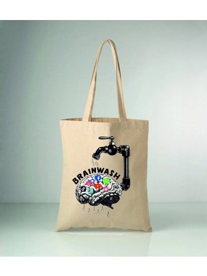 Empressco Komik Mizah-10 Baskılı Ham Bez Çanta 35X40 cm