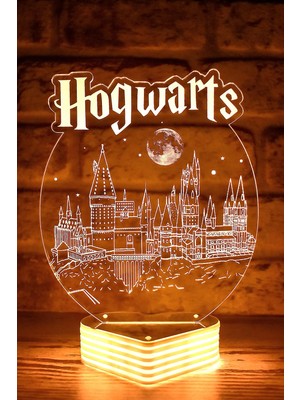 Empressco Harry Potter Hogwarts Kalesi 3D LED Lamba