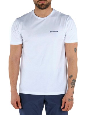 Columbia Csc Basic Erkek Beyaz Outdoor Tişört CS0002-100