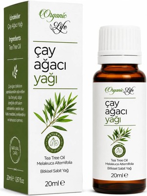 Organik Life %100 Saf Çay Ağacı Yağı 20 ml - Pürüzsüz Cilt Bakım Yağı