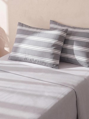 LC Waikiki Karışık Çizgili Yastık Kılıfı 2 Li 50X70 cm  (W6)