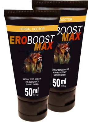 Fırsatkolik Eroboost Max 2 Adet Testo 50 ml Cream Boyut Harici Uygulama Kremi