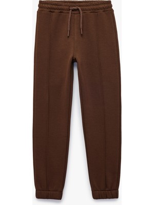 Koton Pamuklu Beli Lastikli Şardonlu Jogger Basic Eşofman Altı