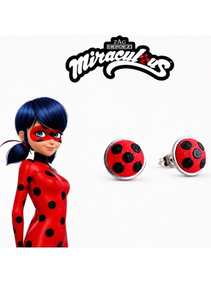 3D Deniz Studio Mucize Uğur Böceği Ladybug Küpe Mucizesi 3D Baskı