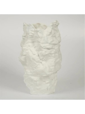 Empressco Vitale Beyaz Kaya Vazo 18*17*31 cm AK.JM00003