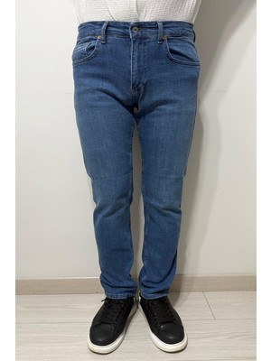 Hacker Denim Fistan Store Erkek Yüksek Bel Rahat Kesim Boru Paça Jean Pantolon