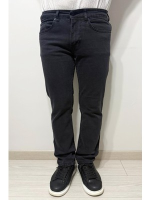 Hacker Denim Fistan Store Erkek Yüksek Bel Rahat Kesim Boru Paça Jean Pantolon