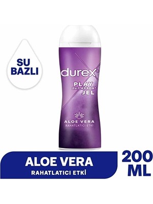 Durex Kayganlaştırıcı &amp; Masaj Jeli Yatıştırıcı Aloe Vera Özlü 200 ml