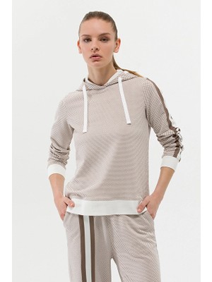 Pierre Cardin Kapüşonlu Kadın Sweatshirt 1573399 VR071 Bej