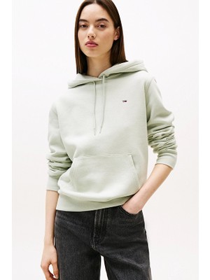 Tommy Jeans Kadın Sweatshirt DW0DW19958 Yeşil