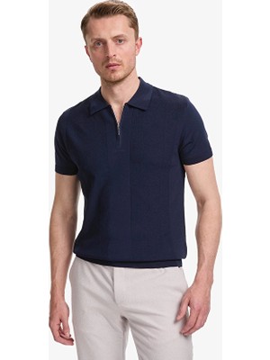 Pierre Cardin Slim Fit Erkek Tişört Pu 10657 Lacivert