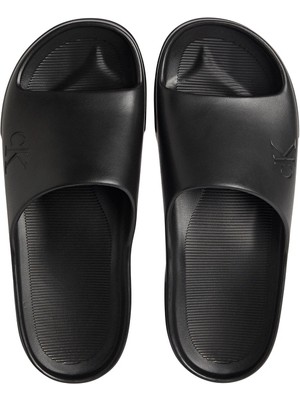 Calvin Klein Jeans Erkek Chunky Slide One Piece Ru Terlik YM0YM013940GJ Siyah