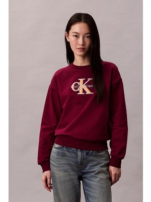 Calvin Klein Jeans Kadın Sweatshirt LV047E825G Mor
