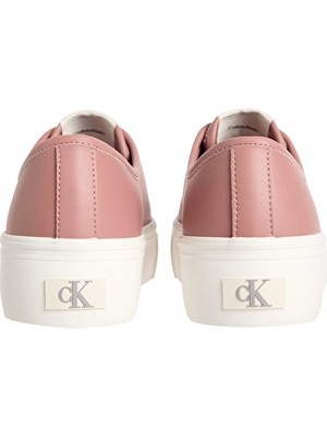Calvin Klein Jeans Kadın Vulc Flatform Laceup Lth Ayakkabı YW0YW01932TZ6 Pembe