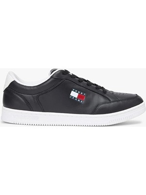 Tommy Jeans Erkek Cupsole Long Lace Leather Ayakkabı EM0EM01707BDS Siyah