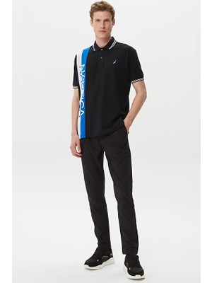 Nautica Beli Lastikli Jogger Fit Düz Paça Erkek Pantolon P35106T Siyah