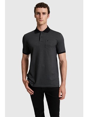 Pierre Cardin Regular Fit Erkek Tişört Pu 11034 Siyah