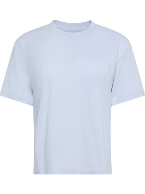 Calvin Klein Jeans Kadın Tişört LV047F801G Mavi