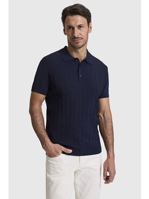 Pierre Cardin Slim Fit Erkek Tişört Pu 10687 Lacivert