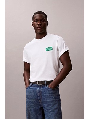 Calvin Klein Jeans Erkek Tişört LV04RF294G Beyaz