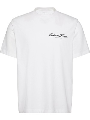 Calvin Klein Jeans Erkek Tişört LV04RF822G Beyaz