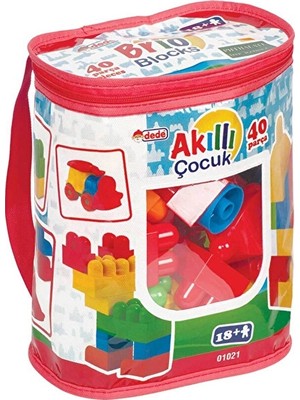 Dede Blok Set Akıllı Çocuk 40 Parça Dede