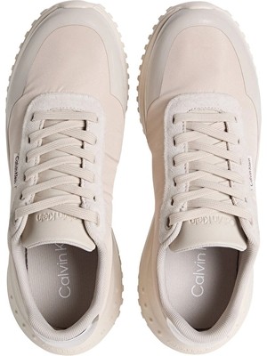 Calvin Klein Jeans Kadın Runner Laceup Mat Mix Ayakkabı YW0YW02016ACE Bej