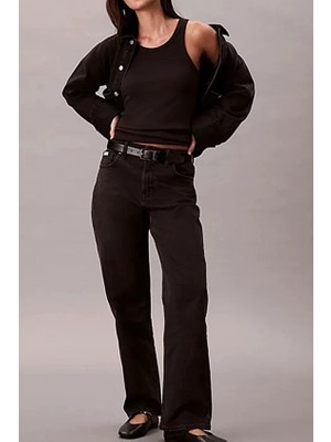 Calvin Klein Jeans Kadın Kot Pantolon LV047B909G Siyah