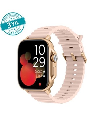 Ttec Tempus 51 mm Tft Ekranlı Dikdörtgen Metal Kasa Akıllı Saat 2SW03RA-ROSE Gold