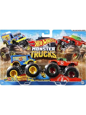 Oyuncak Hot Wheels Monster Trucks Güçlü Ikili 1:64 Arabalar FYJ64
